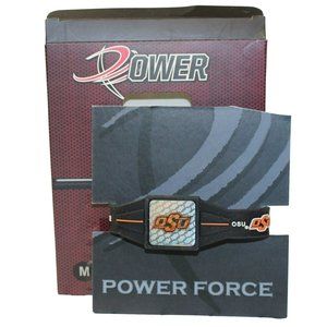 NCAA Oklahoma State Cowboys Power Force Silicone College Sports Wristband Size M